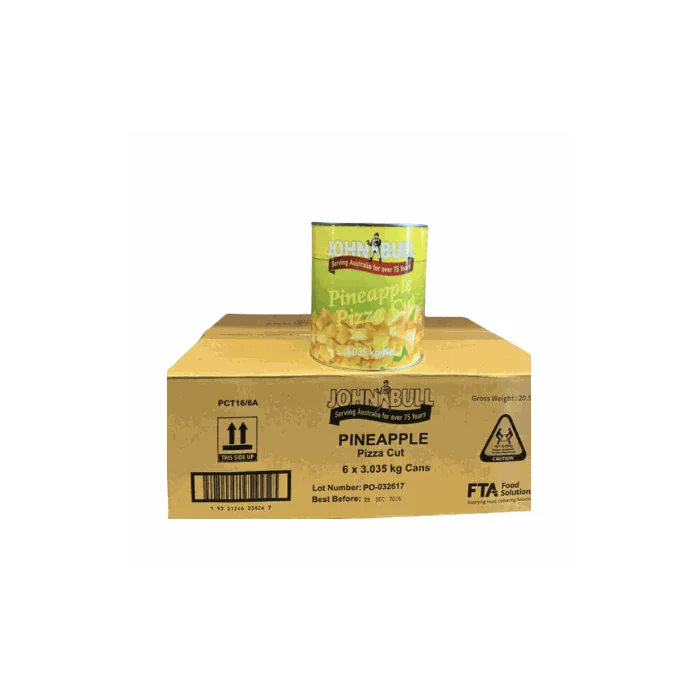 John Bull Pineapple Pizza Cut Light Syrup A10