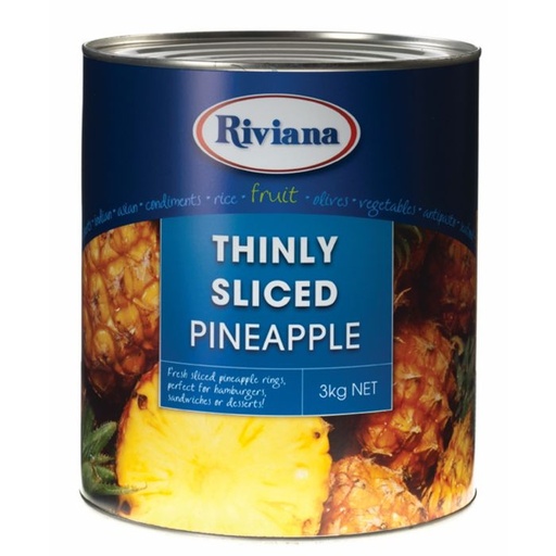 Riviana Thinly Sliced Pineapple 3kg