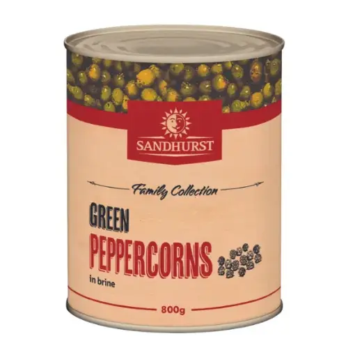 Sandhurst Green Peppercorns in Brine 800g