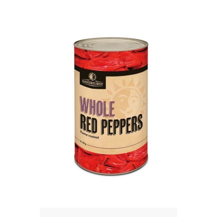 Sandhurst Whole Red Peppers Roasted A12