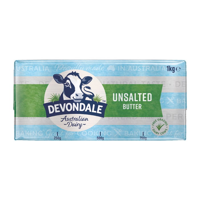 Devondale Unsalted Butter 1kg