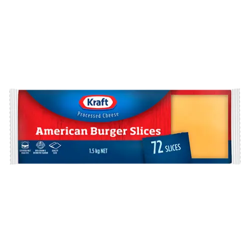 Kraft American Burger Slices(72) 1.5Kg