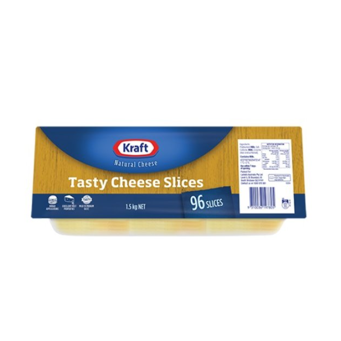 Tasty Cheese Slices(96) 1.5kg - Kraft