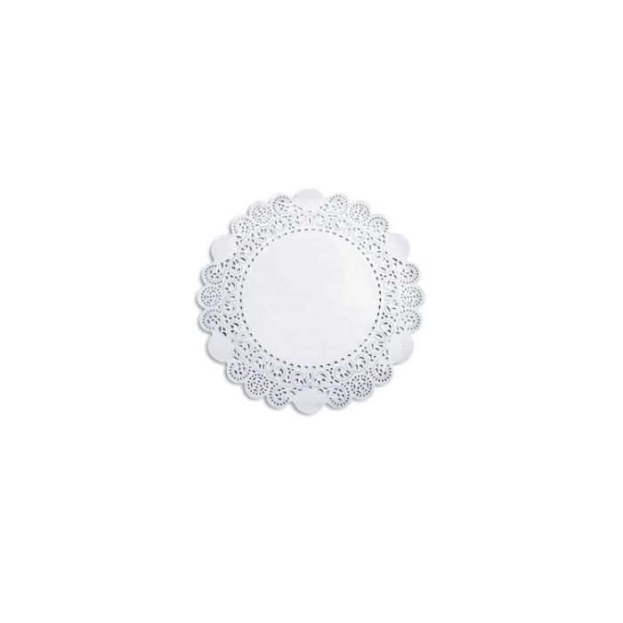 Doyley Round White 4.5" 24pcs x 12