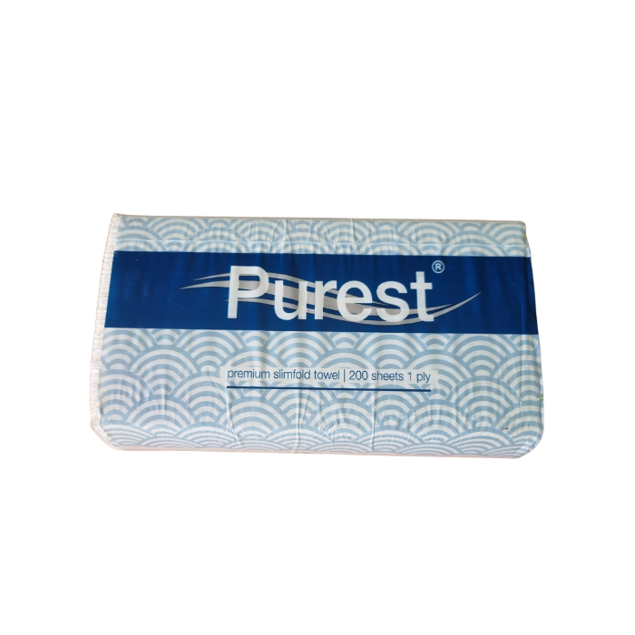 Purest (PUR-SL0001) Slimline Hand Towel White- 4000pc