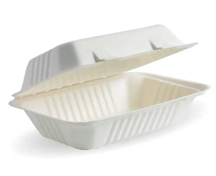 Earth Pak (EP-NPC0601W) Pulp Clam Snack Box 9x6x3 200pcs