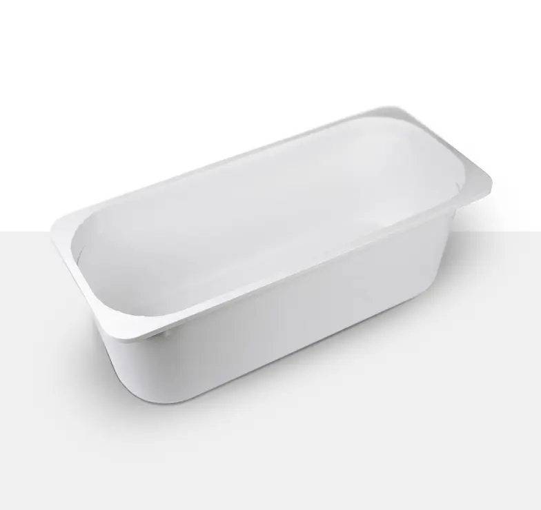White Ice Cream Sorbet Container 5L