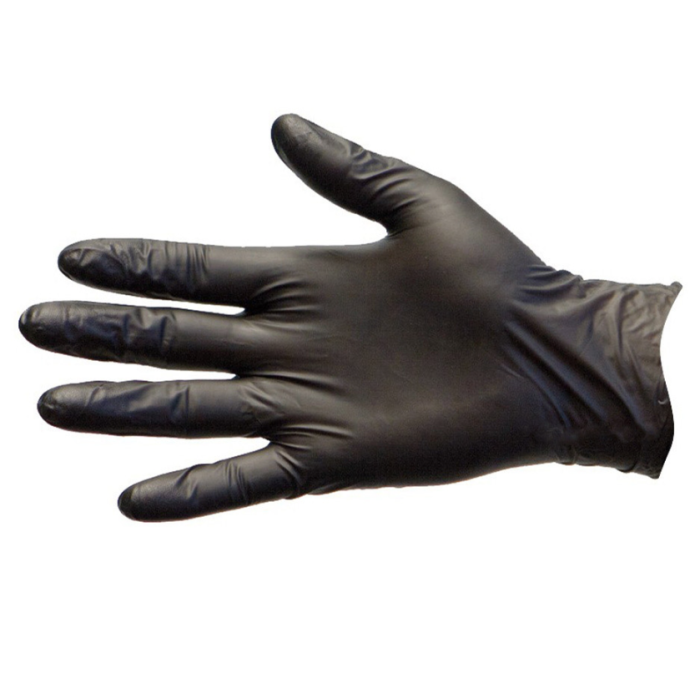Gloves Nitrile Black Powder Free Large 100pcs