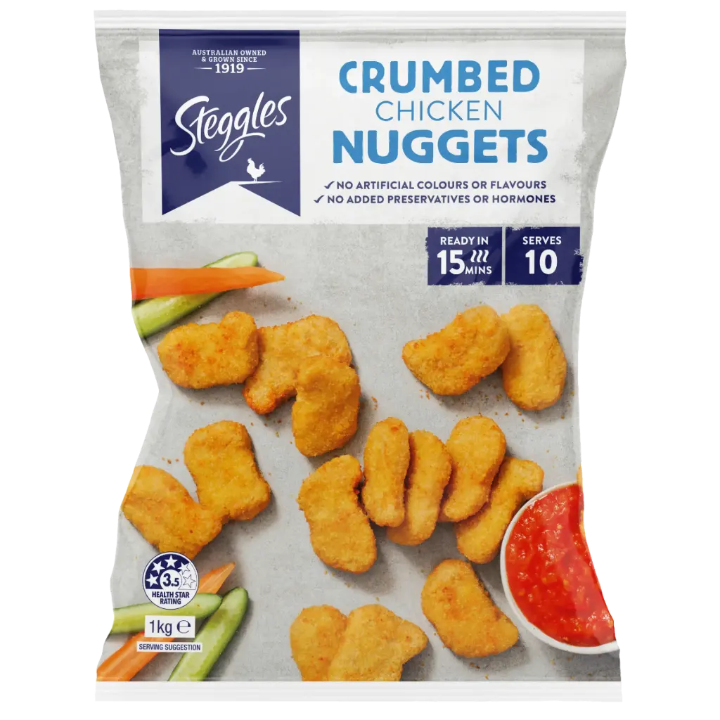 Steggles (54198) Crumbed Chicken Nuggets 1kg