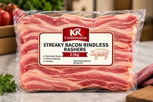 KRC (87345) Streaky Bacon 2.5kg