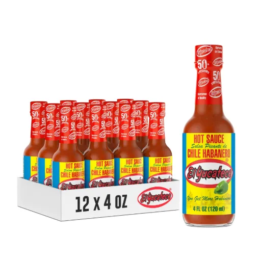 EI Yucateco Red Habanero Hot Sauce 12 x 120ml