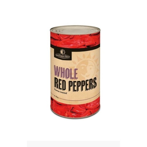 Sandhurst Whole Red Peppers Roasted A12
