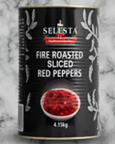 Selesta Fire Roasted Sliced Red Peppers Strips A12
