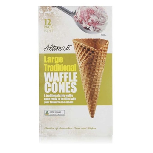 Altimate Large Waffle Cones 12pcs