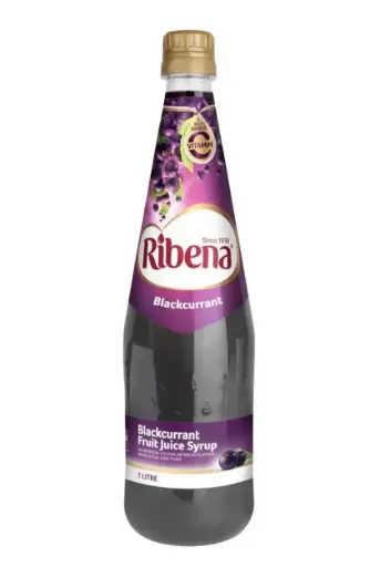 Blackcurrant Syrup Ribena 1 Litre
