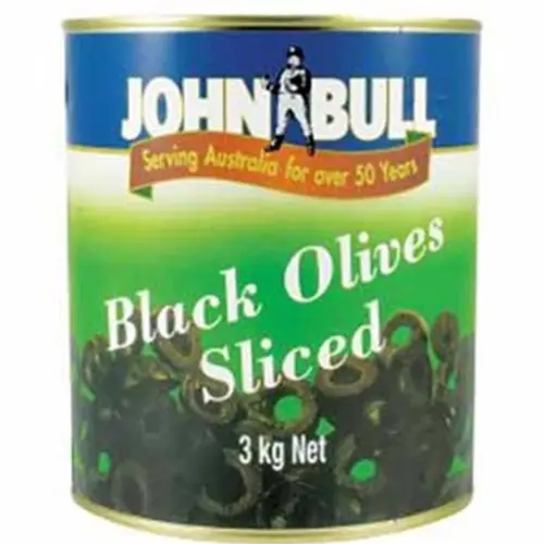 John Bull Black Sliced Olives A10