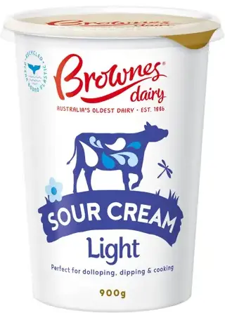 Brownes Light Sour Cream 900g