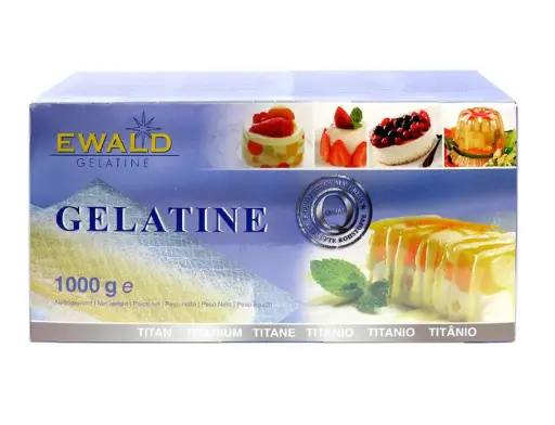 Ewald Gelatine Leaf Titanium 1kg