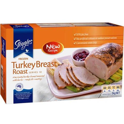 Steggles (69793) Turkey Fillet Royale Skin on 2kg