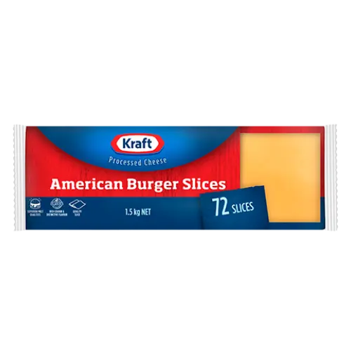 Kraft American Burger Slices(72) 1.5Kg