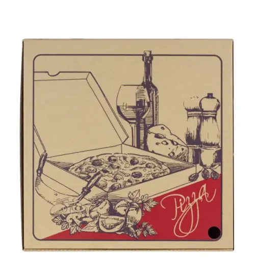 Pizza Box (C-PZ7321) Brown Multi Colour11" x 50pcs