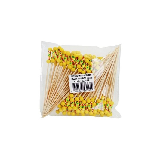 Skewer Decorated Pick Color Woven 12cm(Red&Yellow) 100pcs