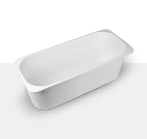 White Ice Cream Sorbet Container 5L