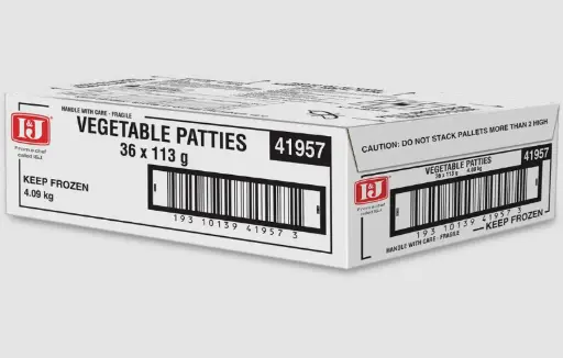 I&J (41957) Vegetable Patties 36 x 113gm