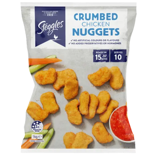 Steggles (54198) Crumbed Chicken Nuggets 1kg